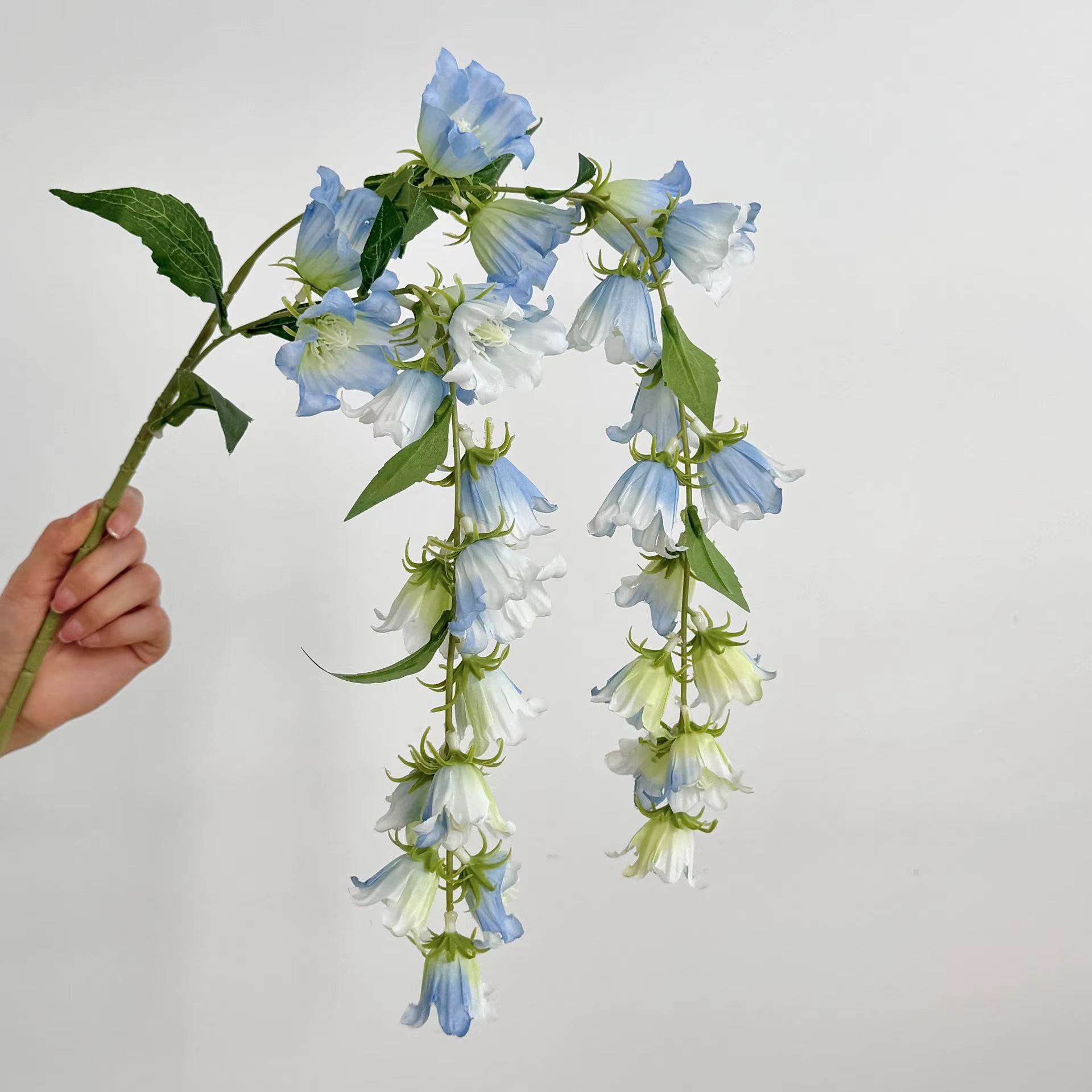 Fleurs de glycine, fleurs de muguet, fleurs en soie, bouquet de mariée, décoration de mariage, orchi