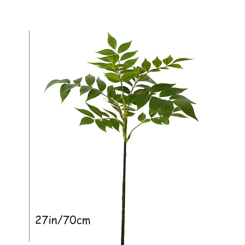 Grandes fausses plantes artificielles de 2 à 78 pouces, arbre joyeux en plastique, feuilles de plant