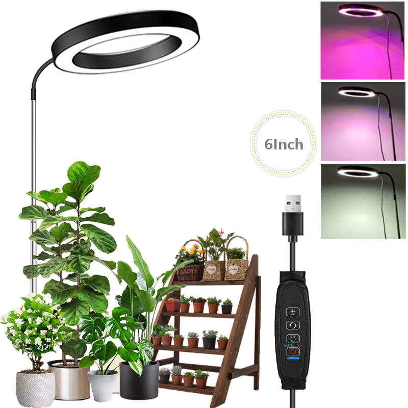 LED élèvent la lumière pour plante d'intérieur rouge bleu spectre complet plante lumière 360 °   Lam