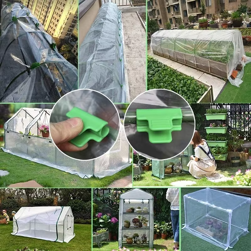 Serre Film Pinces Jardin Tarlii Filet Tunnel Cerceau Tuyau Pince Hangar NucleoCover Ombrage Cadre Su