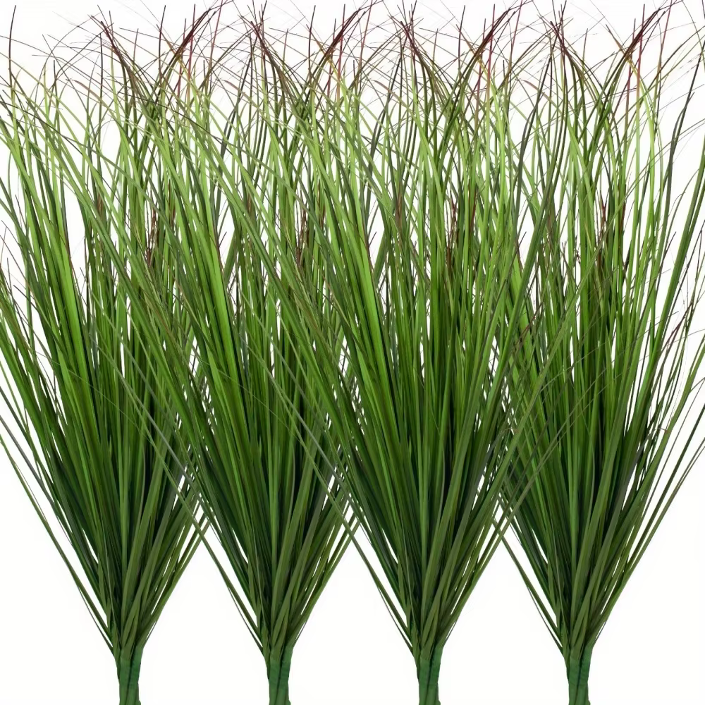 14 pièces plantes d'herbe artificielle, fausses arbustes herbe de blé, fausses plantes artificielles
