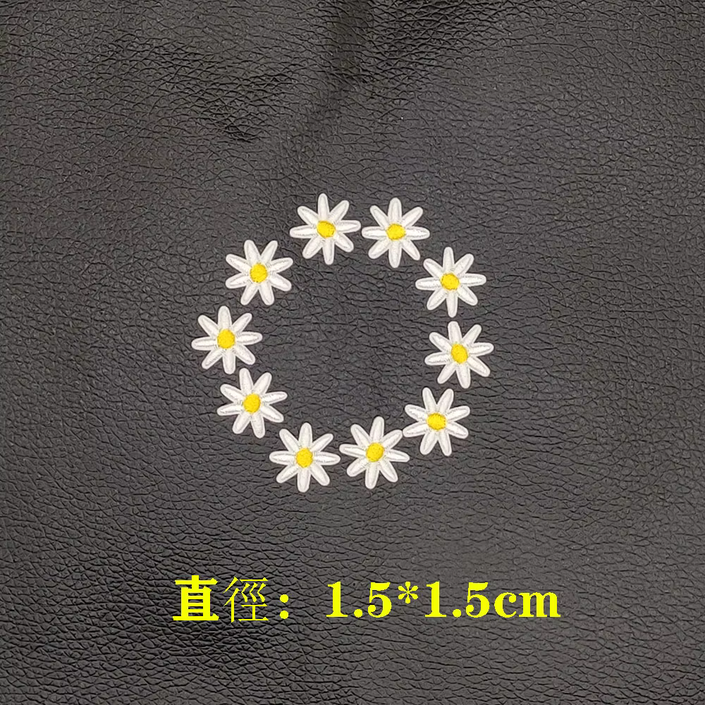 Lot de 10 Pièces de Patchs Brodés Détruire, Fleurs, Fer à Repasser