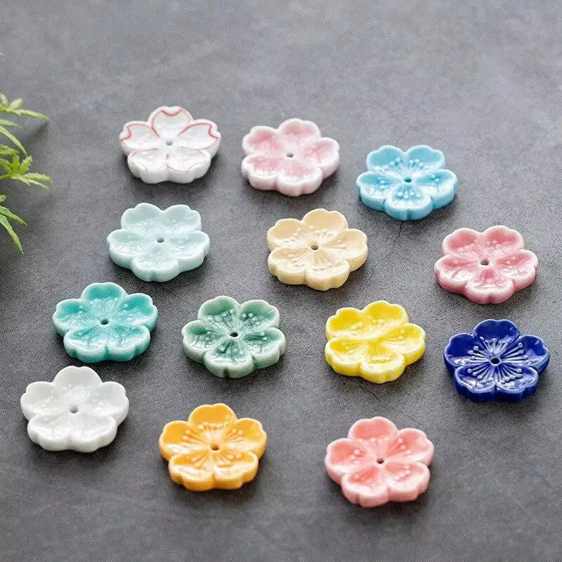 Brûleur d'encens en fleurs de cerisier, décoration de maison en céramique, porte-bâton, encensoir d'