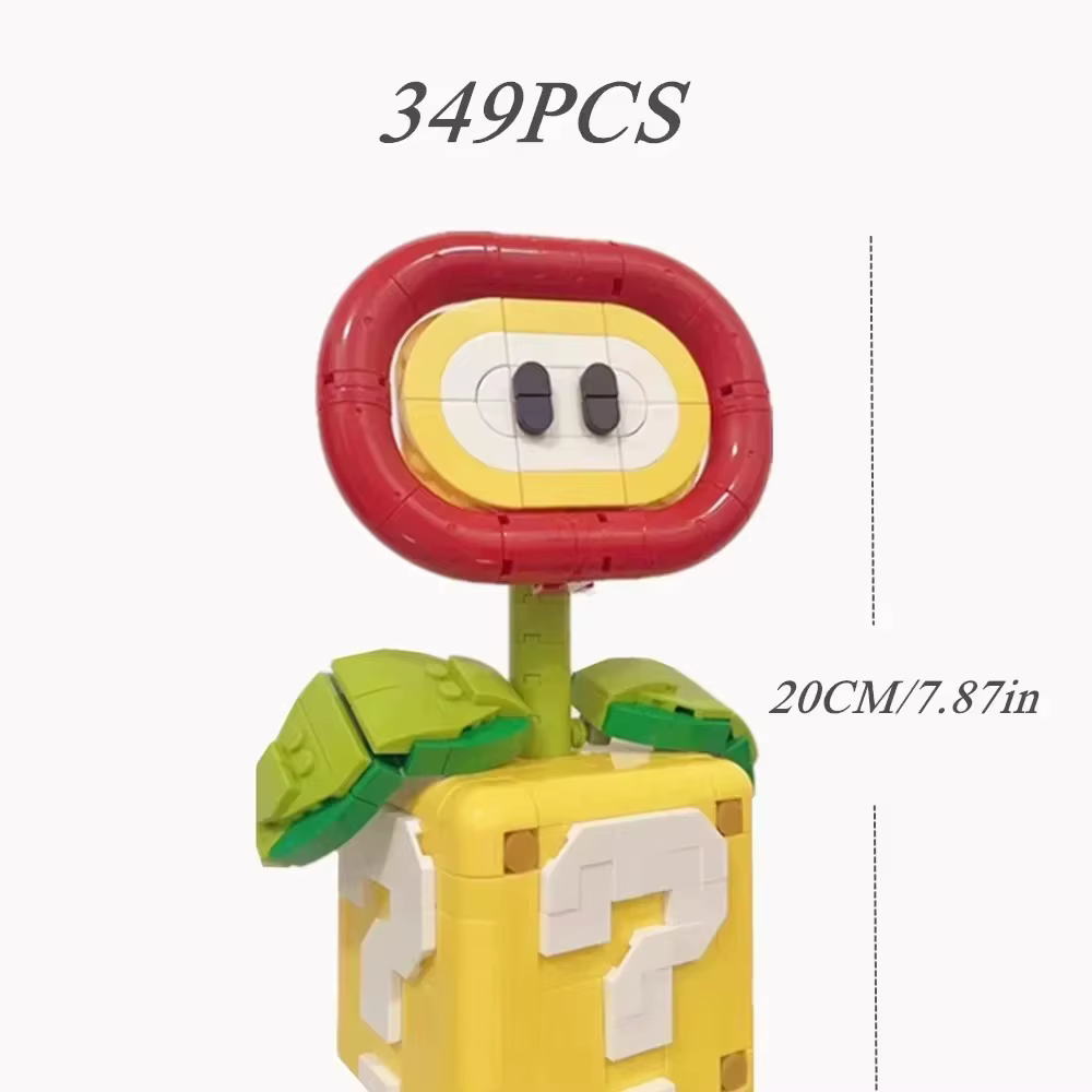 MOC-Tree FlowerPotted Chomper Bouquet Model Gift Set Perpetual Decoration Supers Brother Game Plant
