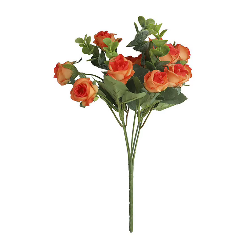 Fleurs artificielles, roses en soie, bouquets de mariage, décoration de table pour la maison, festiv