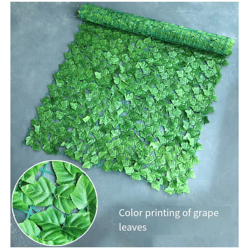 Filet de clôture simulé, décoration de plante verte, feuilles artificielles, décoration de balcon de