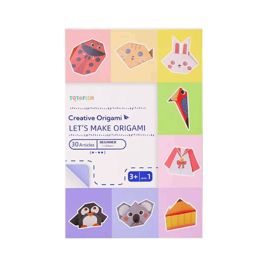 Nouveau kit d'origami, 30 feuilles de papier d'origami, livre de tutoriel, projets d'art et d'artisa