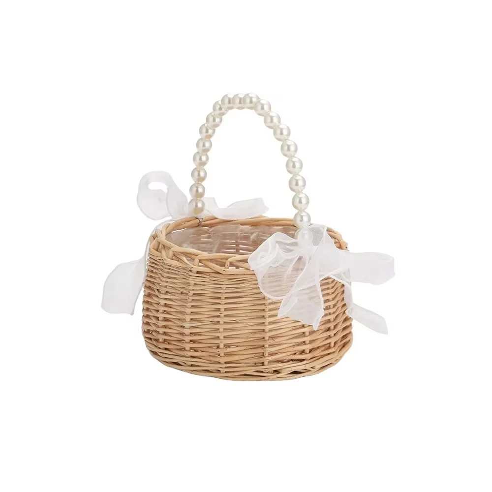 Panier de fleurs en bois pour mariage, Design Simple, léger et à la mode pour le rangement et la déc