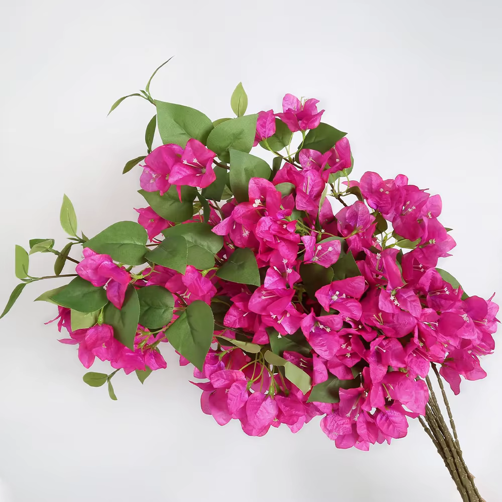 Fleur artificielle Bougainvillea vignes Branches fausses plantes longue tige fausses fleurs pour la 
