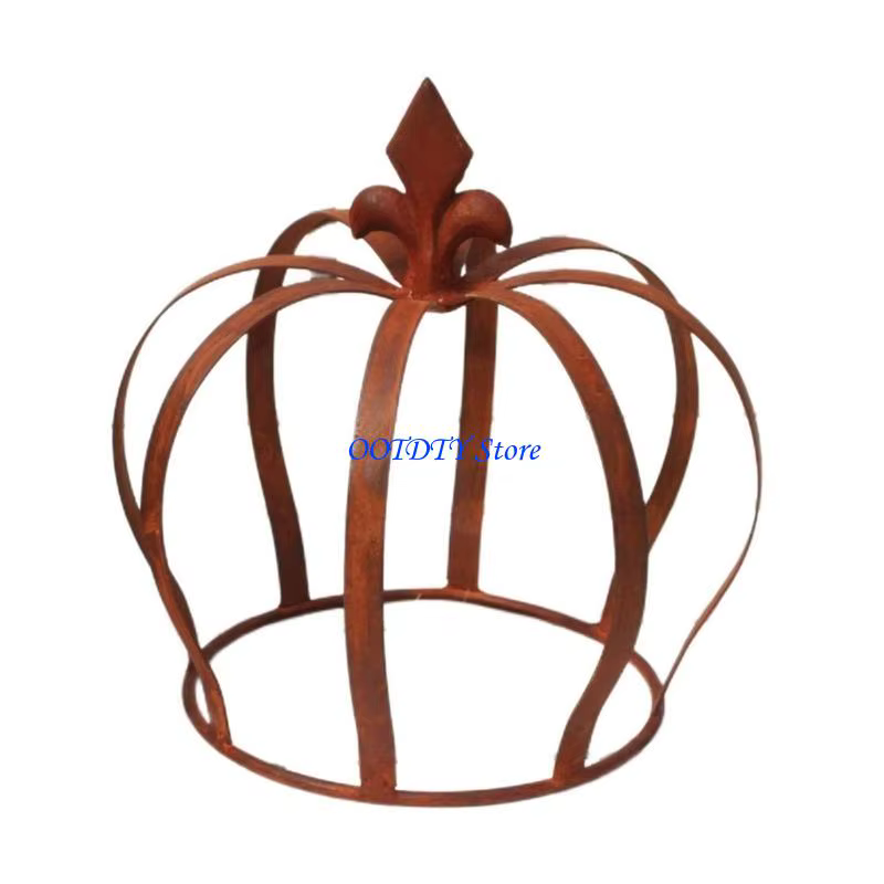 Pot fleur en forme couronne 367A, conteneur détachable pour décoration jardin balcon