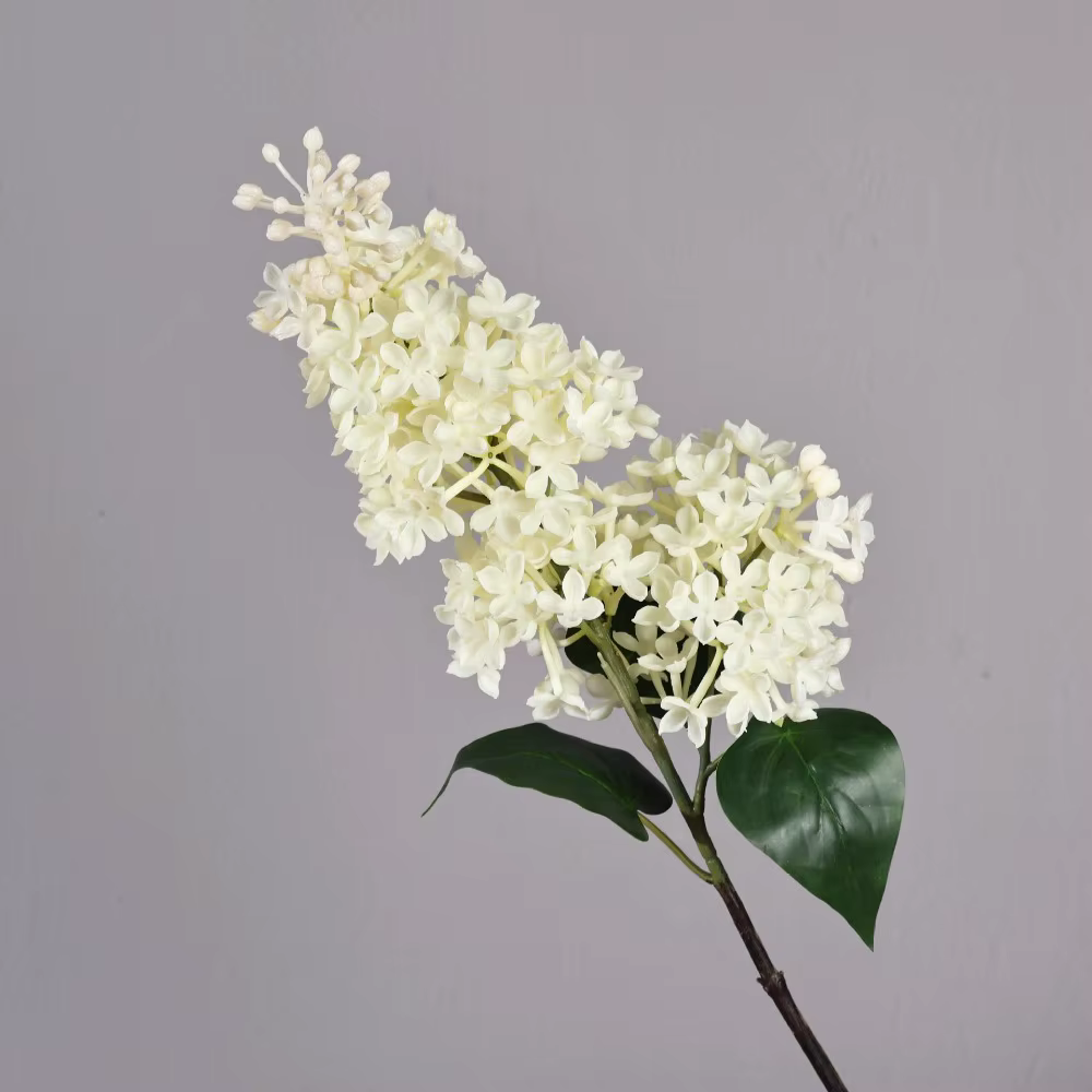 Branche de lilas artificielle réaliste, longue branche réaliste, fleur de lilas en plastique, fleur 