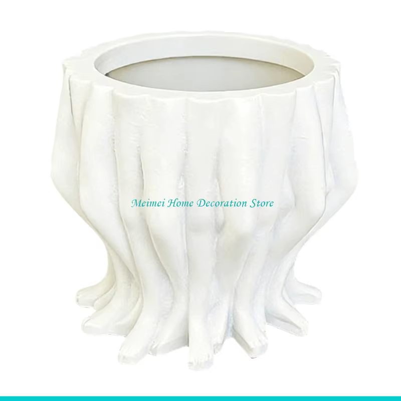 H7BF – jardinière décorative élégante en forme jambe, pour exposition plantes d'intérieur, légère, S