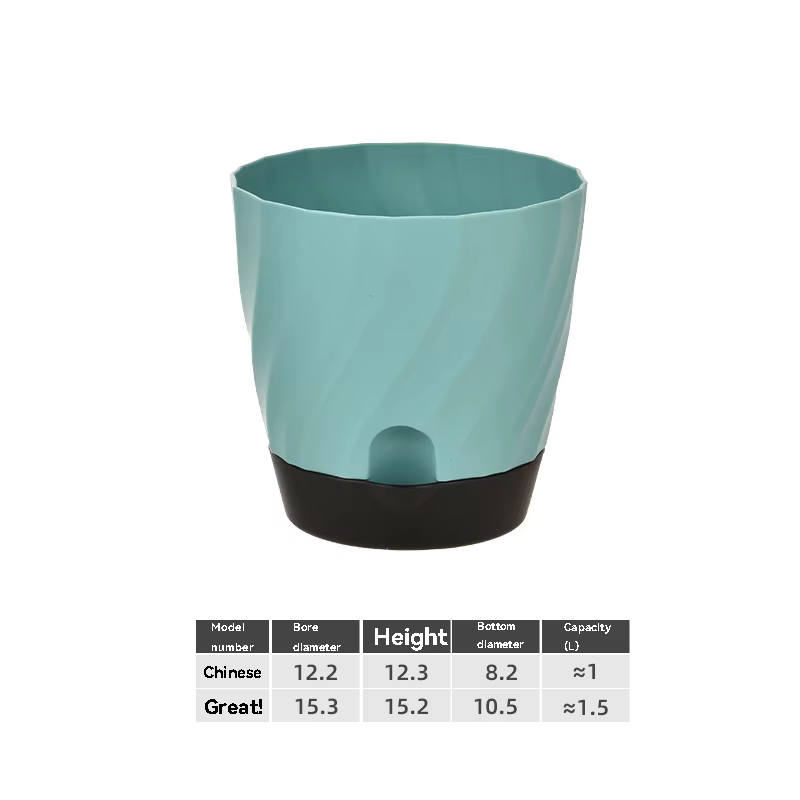 Pots de fleurs en plastique pour balcon, simples et respirants, plantation haut de gamme, maison