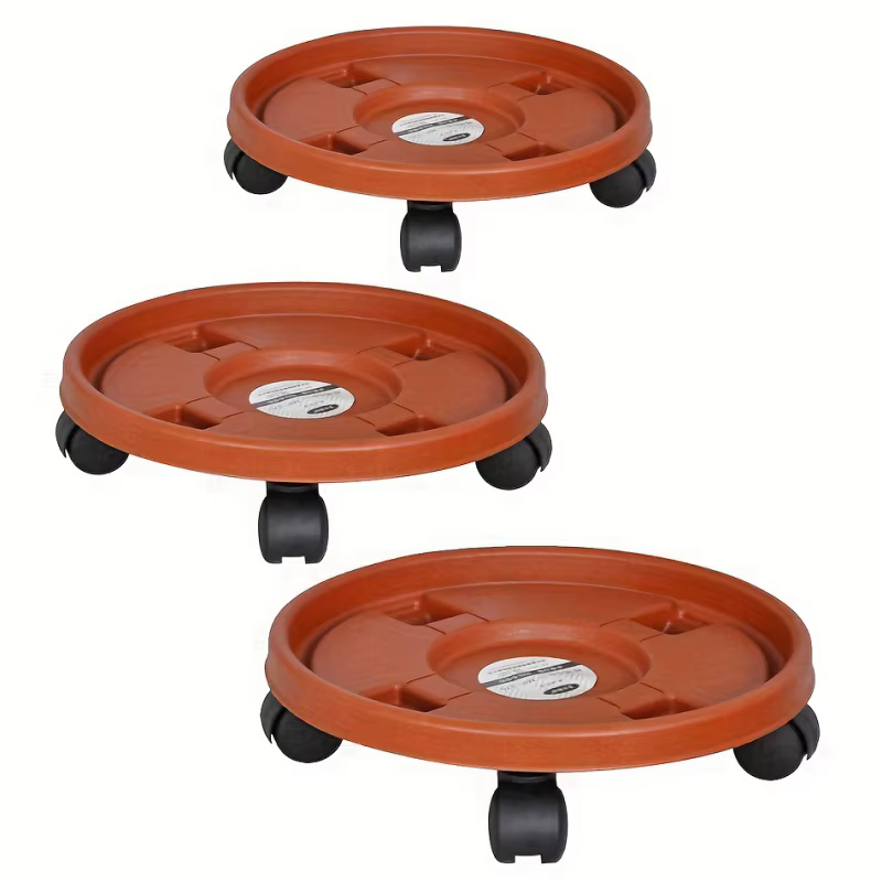 Support de plantes amovible, plateau de Pot de fleur avec roue universelle, support de Pot de fleur