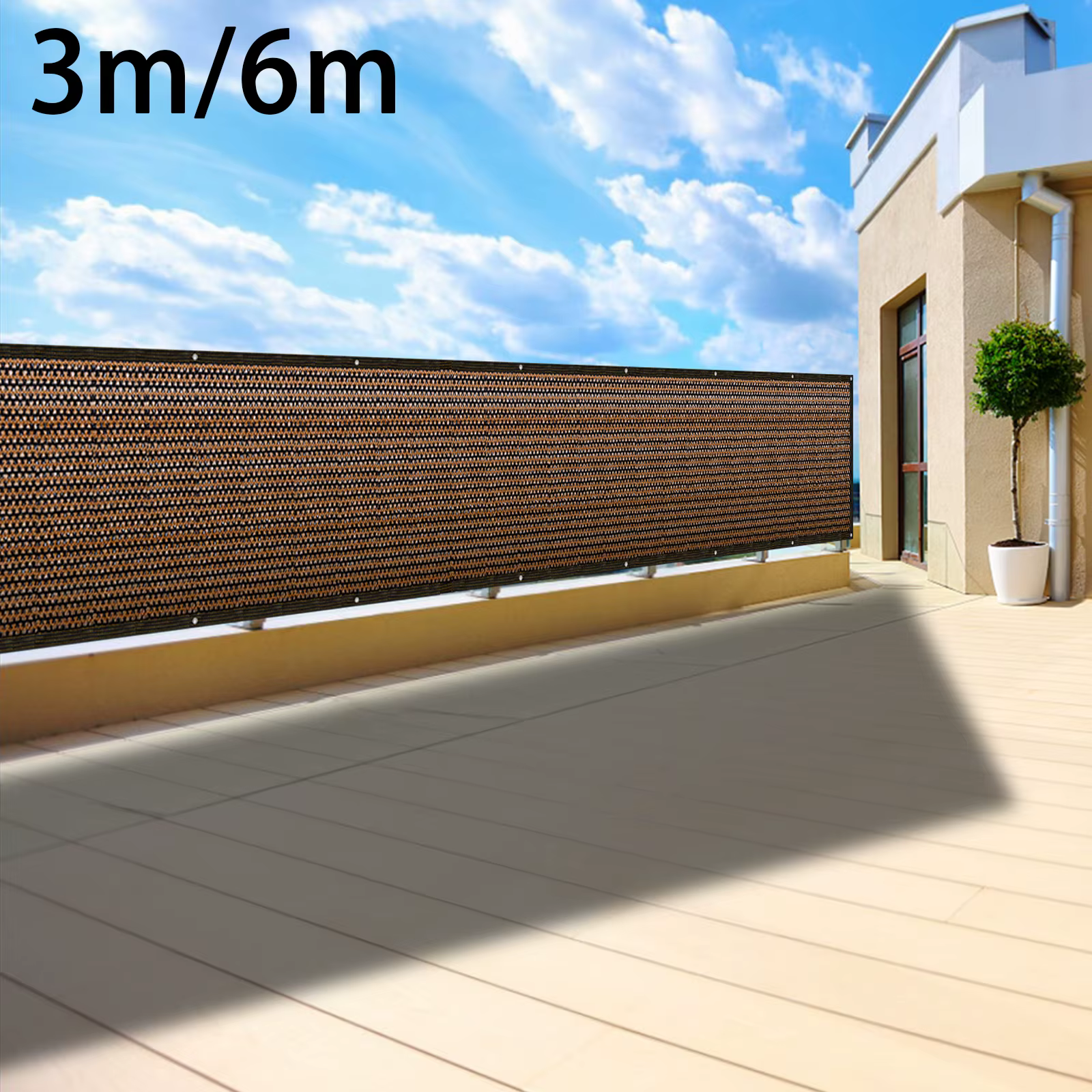 Filet de pare-soleil pour balcon, écran de clôture de confidentialité, panneaux Anti-UV extérieurs, 