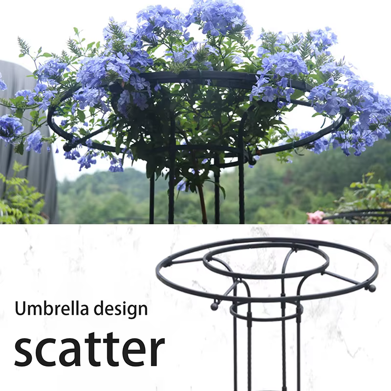 Treillis de Jardin pour Plantes Grimpantes, Tour Parapluie, Support DIY pour Pots de Fleurs