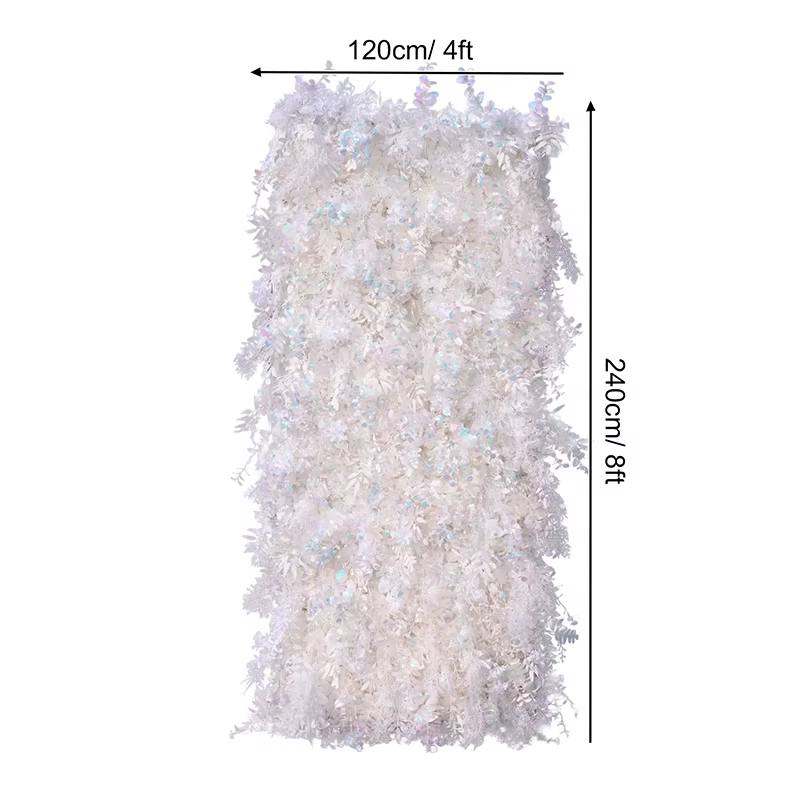 A8894 pur blanc fleur de cerisier Eucalyptus brume herbe retrousser tissu fleur décoration murale ma