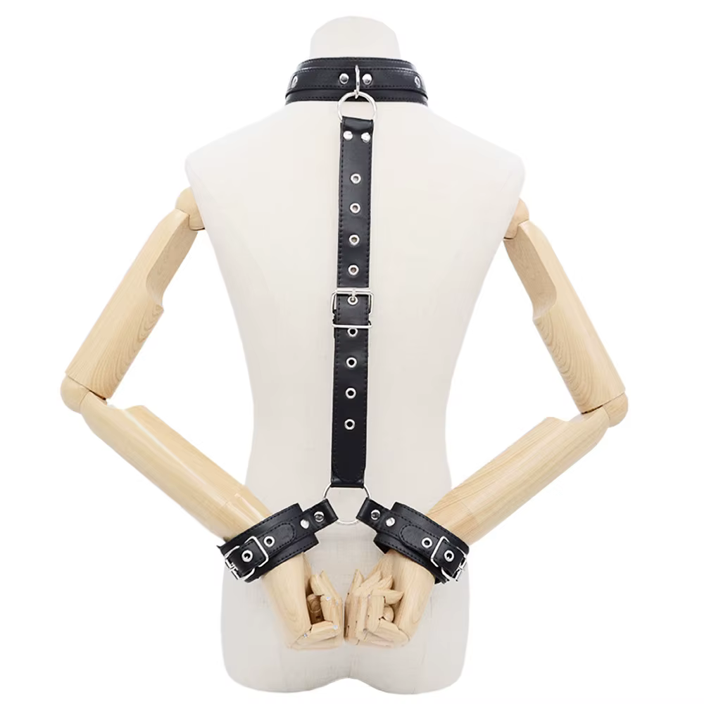 Jeux pour adultes, menottes de cou réglables, collier de Bondage BDSM, contraintes, jouets sexuels é