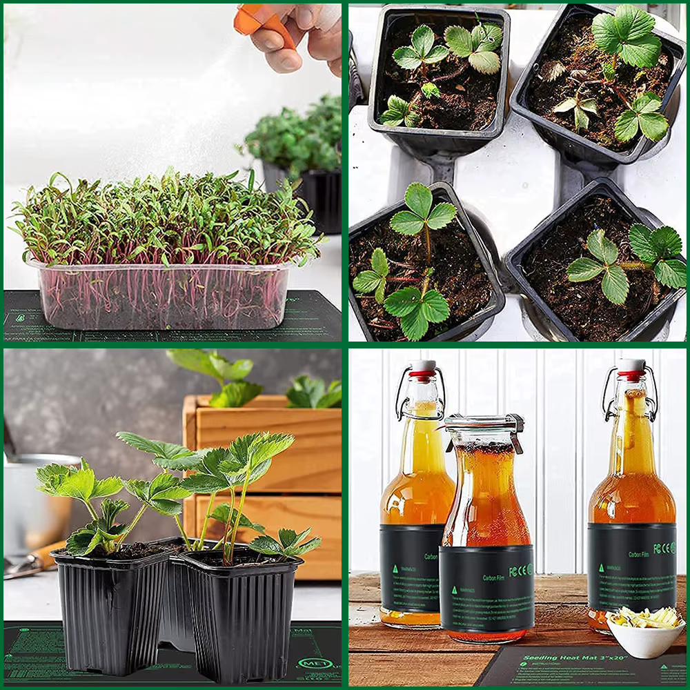 Coussin chauffant étanche pour la germination des plantes d'intérieur, polymères thermiques pour sem