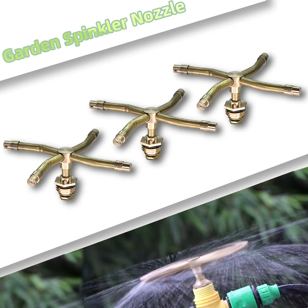Arroseur tourbillonnant lointain automatique en laiton, pulvérisateur rotatif, d'argile de jardin, b