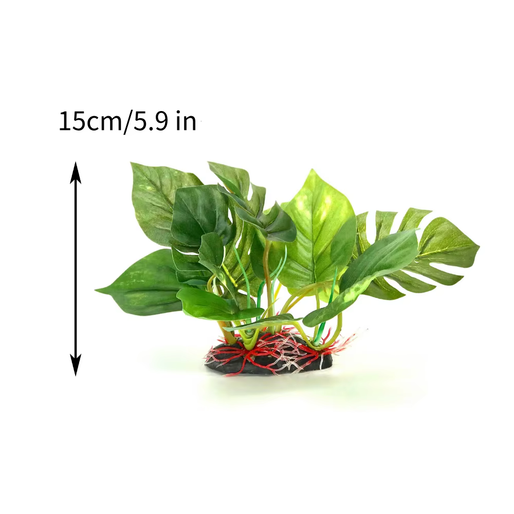 Plantes artificielles de décoration d'aquarium, plantes aquatiques en plastique, plantes sous-marine