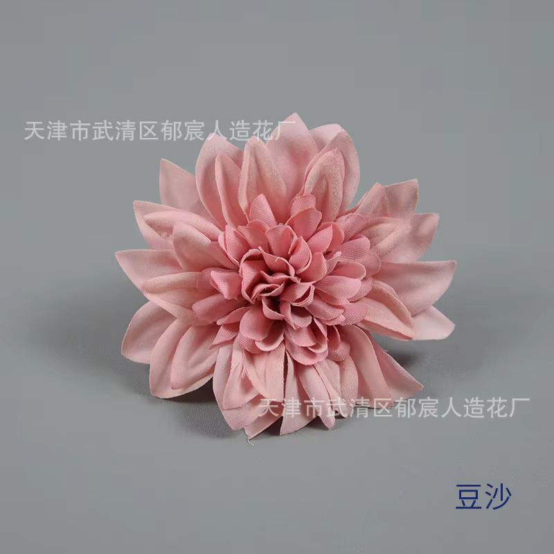 10 têtes de fleurs artificielles Dahlia de 10 cm, grandes, pour décoration de mariage, de maison, ac