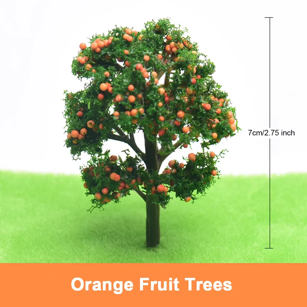 5 pièces arbres fruitiers miniatures modèle 7 cm/9 cm plantes artificielles bricolage aménagement de