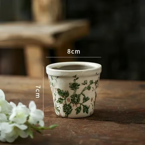 Pot de plante hydroponique simple et rétro nordique, orchidée de jardin fraîche et créative, plantes