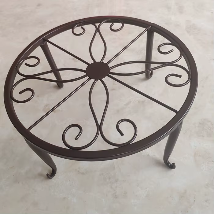 Support de Pot de fleur en métal, 1 pièce, support de plante en fonte robuste, grand support de Pot 