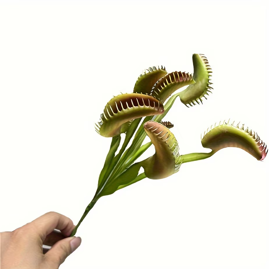 Plante de piège à mouche de vénus artificielle réaliste-perfecte pour Halloween et décoration intéri