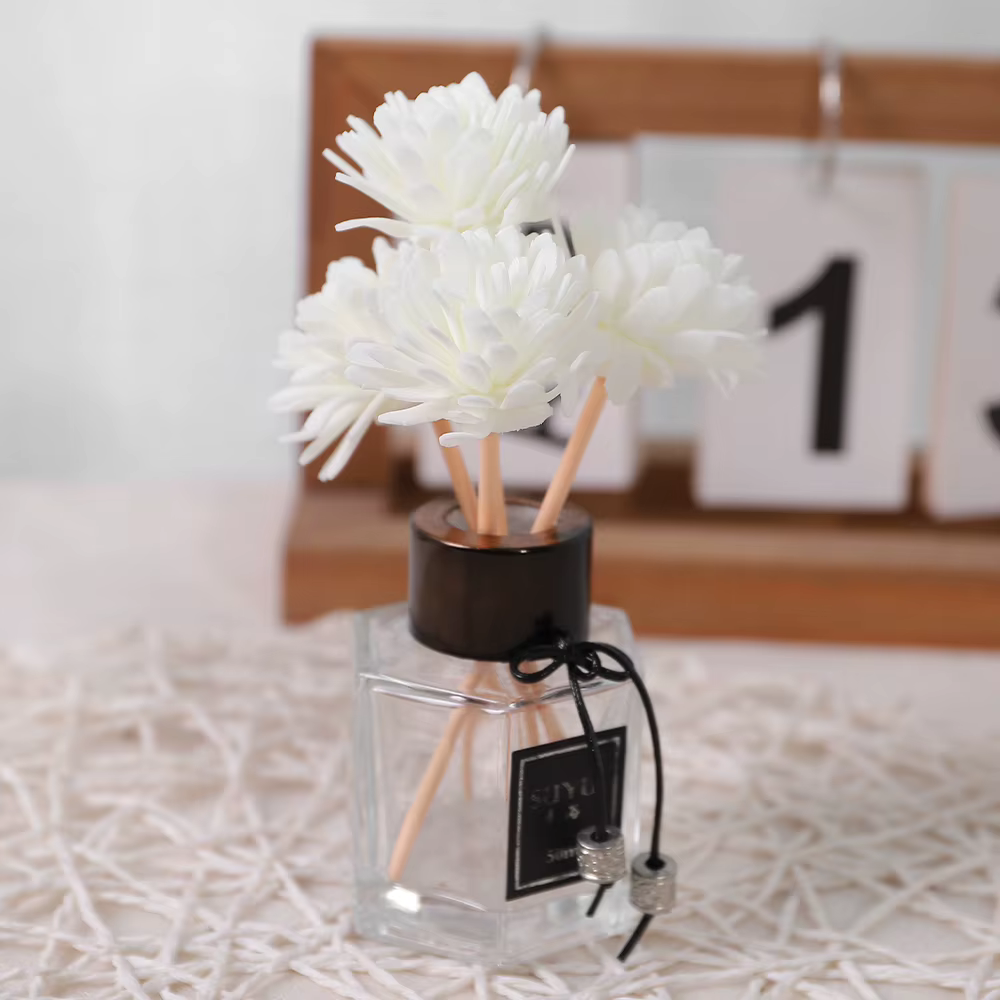 Fleur artificielle en mousse blanche-neige, 20/30 pièces, aromathérapie, décoration de Table de sall