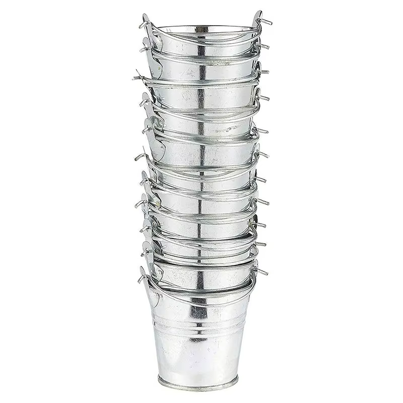 Mini seau en métal, Pot de fleur Portable, Vases, jolie boîte à bonbons pour décoration de mariage e