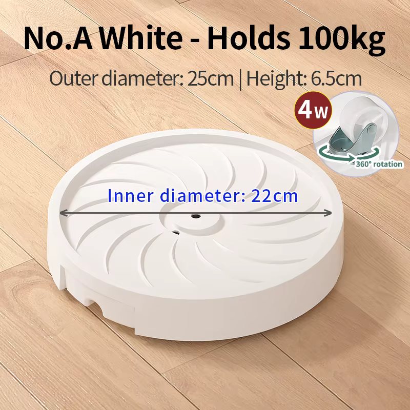 Plateau pour pot de plantes sur roulettes, roulettes silencieuses et conception anti-fuite, base mob