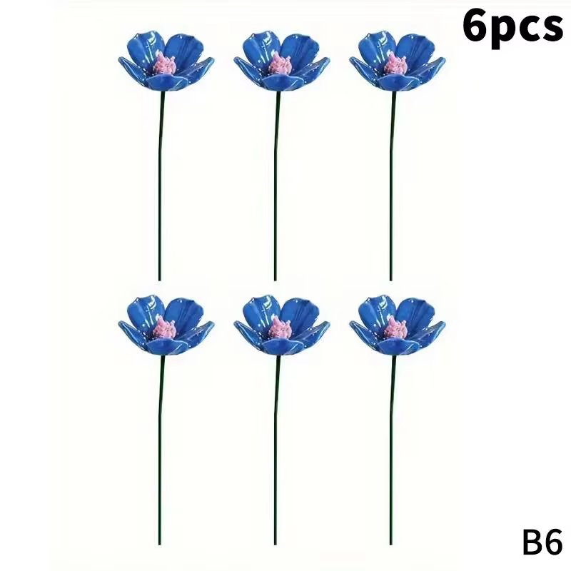 6/8/10 pièces de fleurs de marguerite en céramique, fleurs éternelles artisanales, ornement DIY, déc
