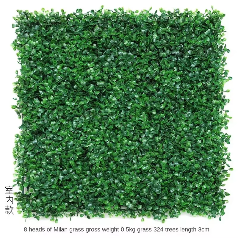 Panneau de plantes artificielles 3d en plastique, 50x50cm, pour l'extérieur, pelouse verte, décorati