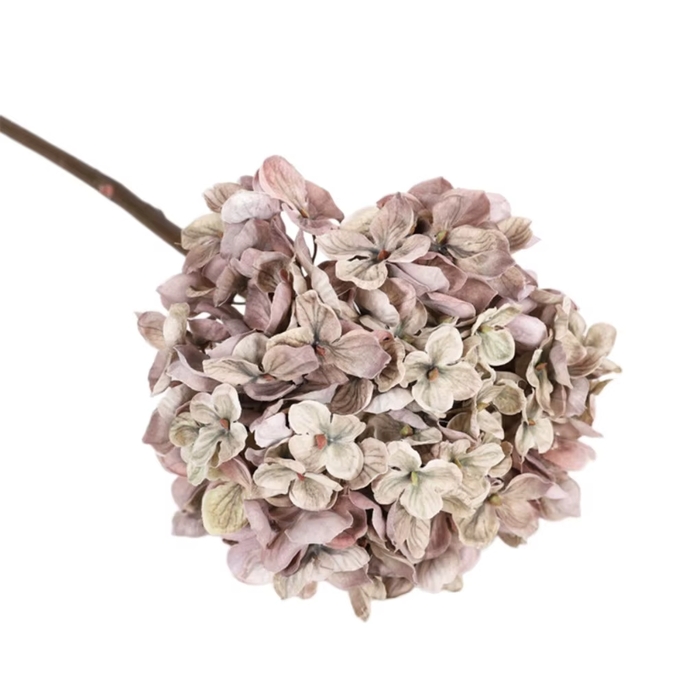 Hydrangea Macrophylla artificielle, fleur d'hortensia au toucher réel, faite à la main, branche de f