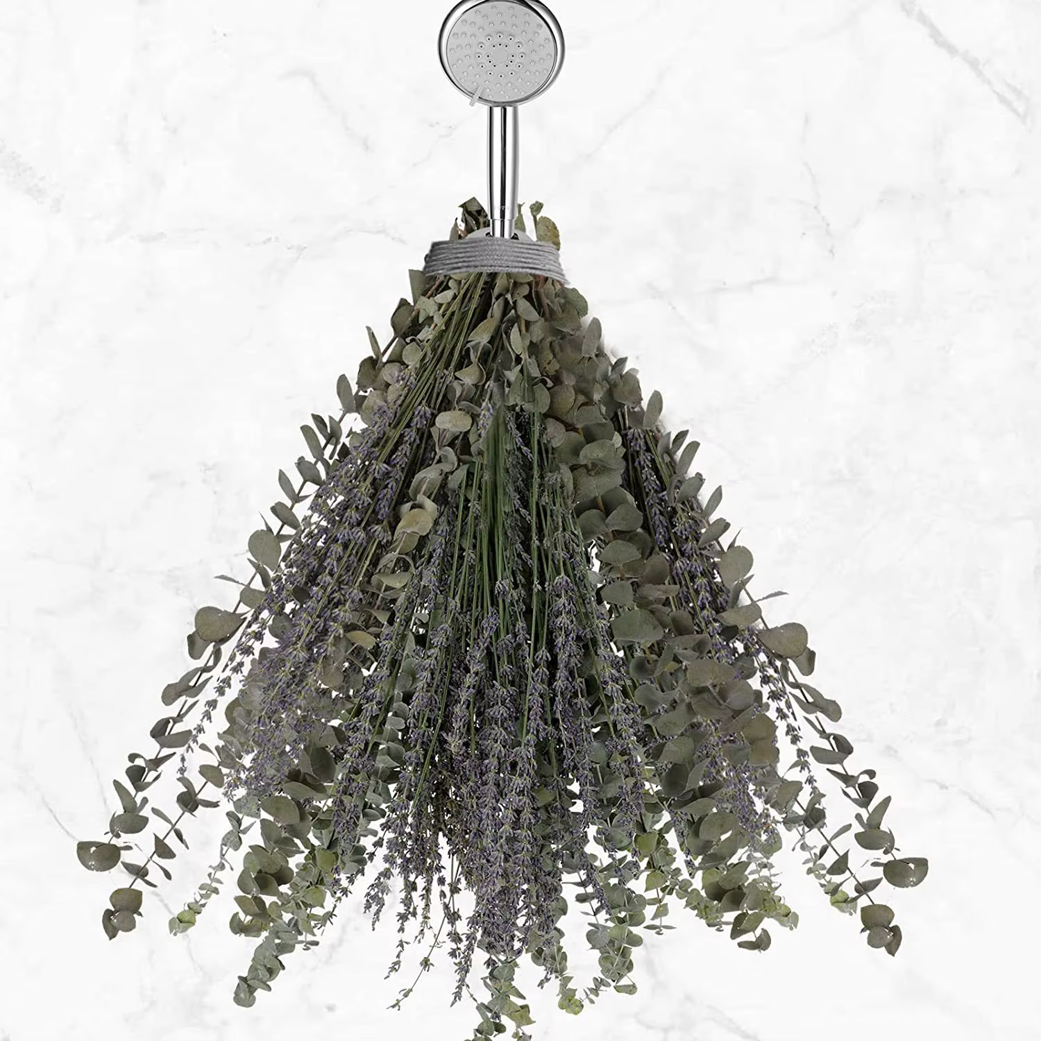 Bouquet de fleurs séchées naturelles, feuilles d'eucalyptus et de µ, décoration de chambre, aide à d