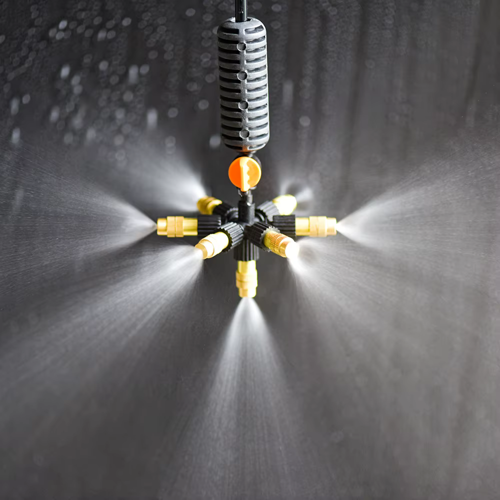 Brumisation suspendue 5/7 voies réglable en laiton plastique arroseur buse de refroidissement arrose