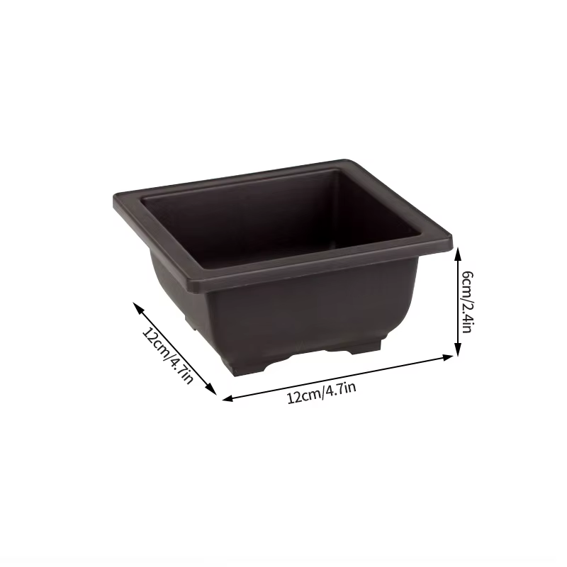 Plateau rectangulaire en plastique pour pots de bonsaï, plantes succulentes et pots de culture pour 
