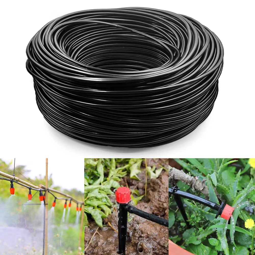 Tuyau d'irrigation goutte à goutte noir de 5m, parfait pour le système d'irrigation de jardin de bri