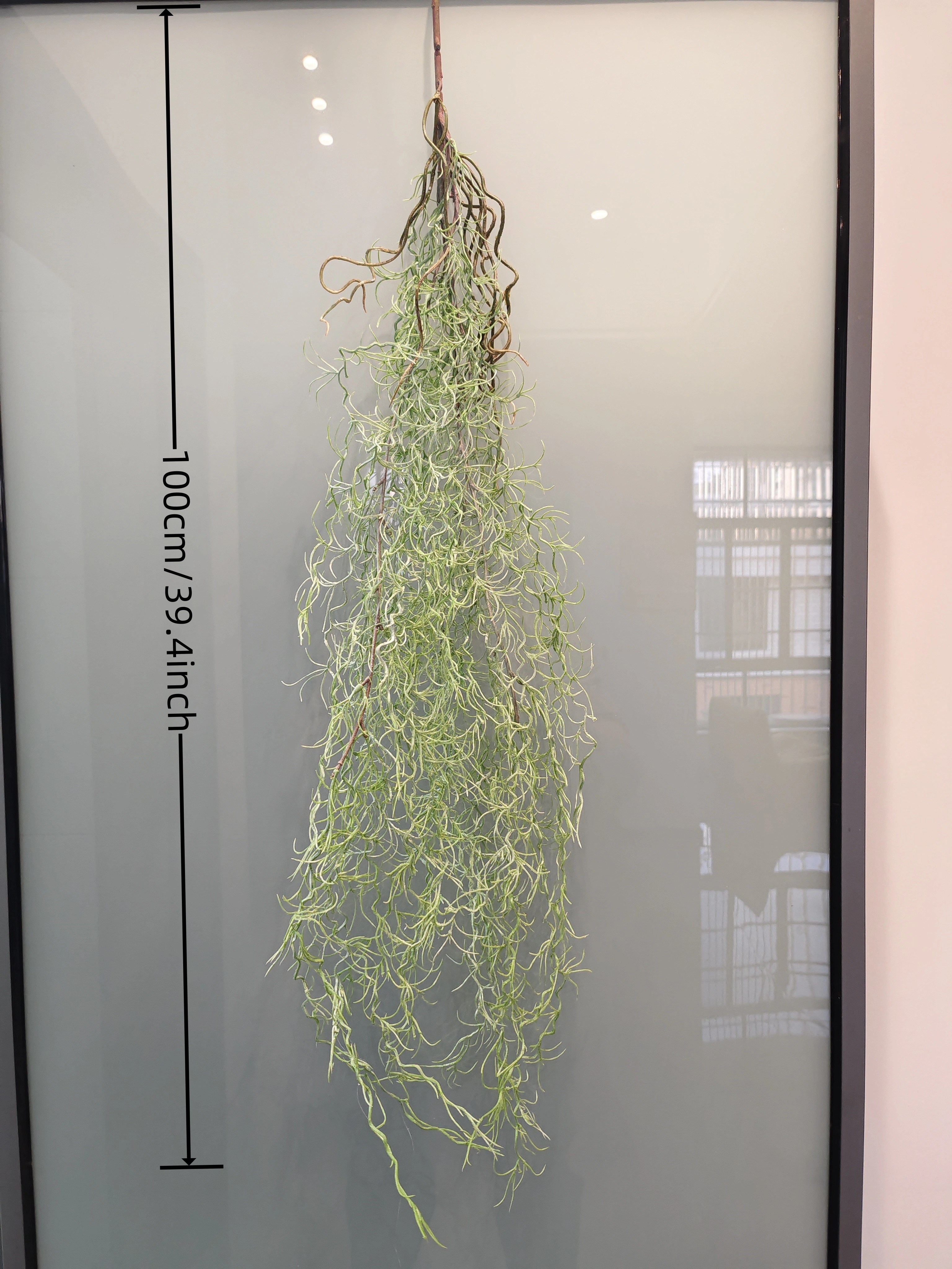 Plante verte suspendue artificielle en rotin, herbe verte, fausse vigne, lierre, plante suspendue po