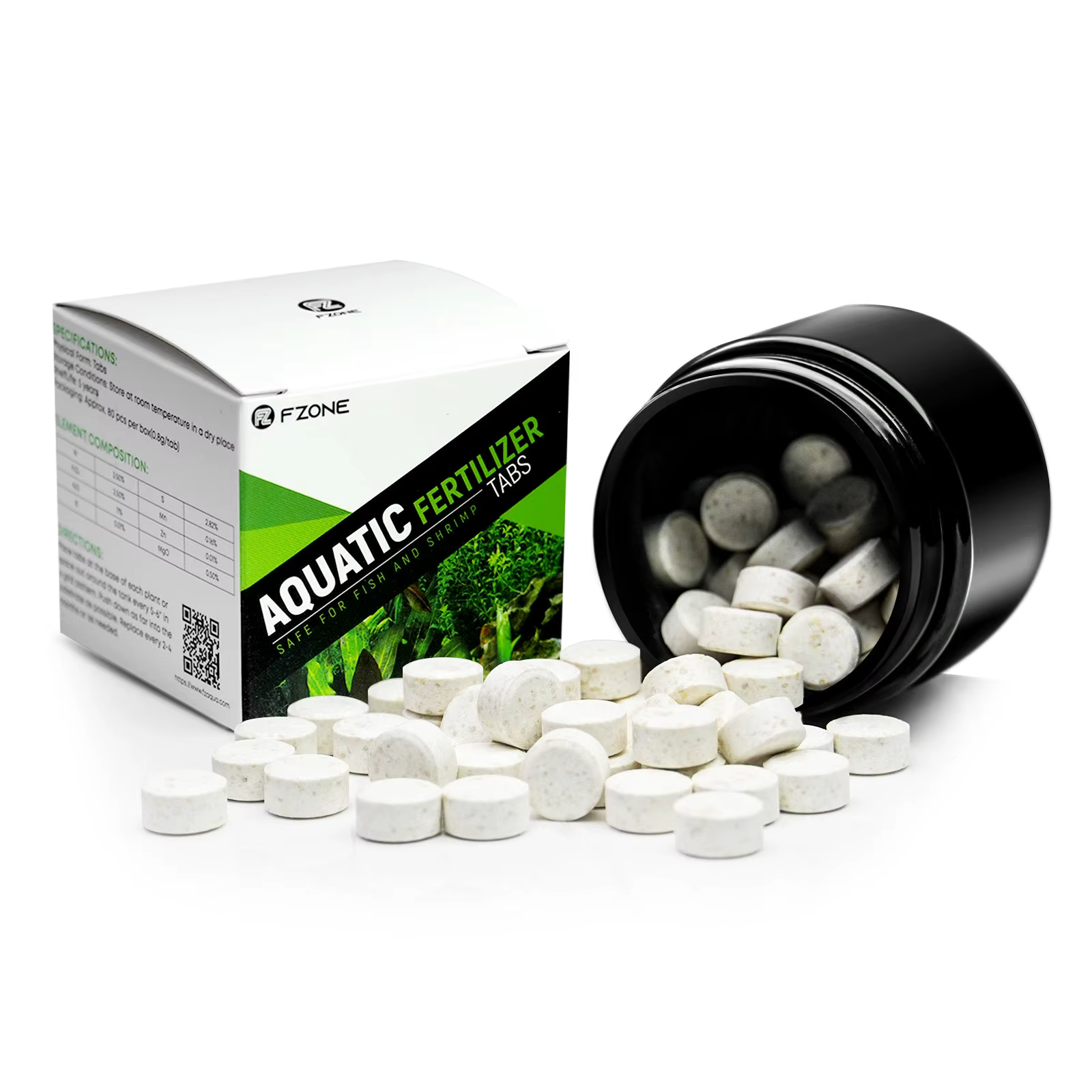 FZONE Engrais pour plantes aquatiques en comprimés, dosage supplémentaire, sans cuivre, sûr pour les