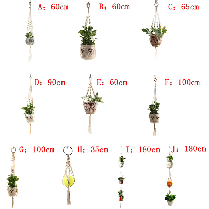 Porte-pot en macramé pour plantes, ULtressée en jute, panier artisanal
