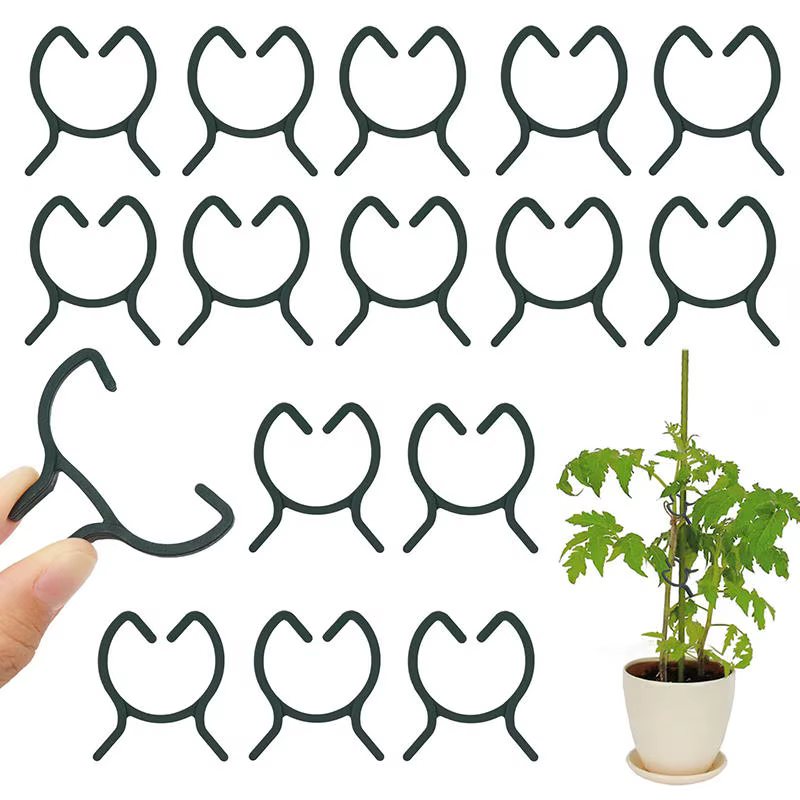 100/200 pièces Clips pour plantes, Clips de 3 tailles pour fixer les plantes, Clips de jardin, Clips