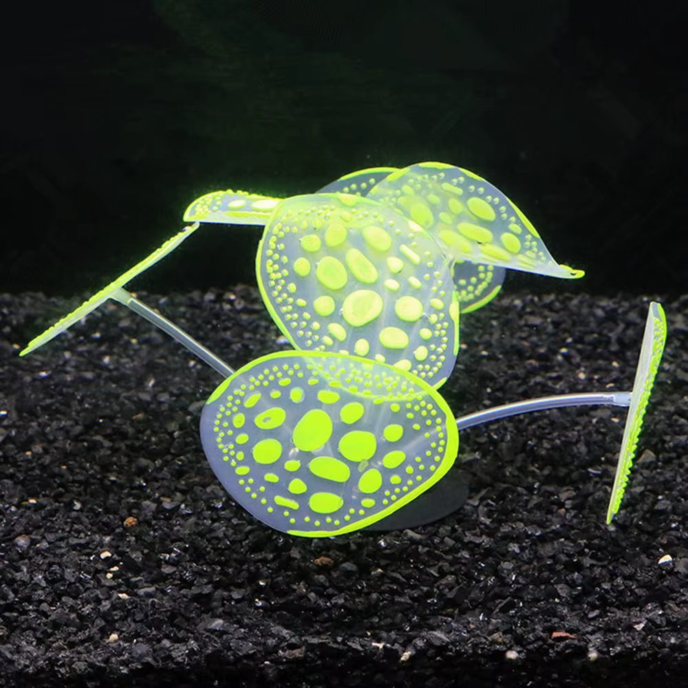 Plantes Shoes artificielles en silicone, décoration d'aquarium, lieux de simulation, nuages brillant