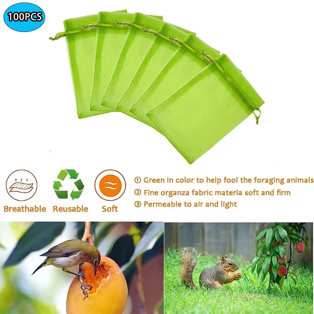 Sacs de culture de légumes et de raisins, 20 à 100 pièces, sacs de Protection des fruits, filet Anti