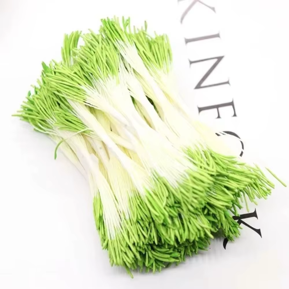 20 Pièces de Pistils Artificiels Goutte d'Eau 1mm, Stamine de Fleur en Plastique pour Simulation, No