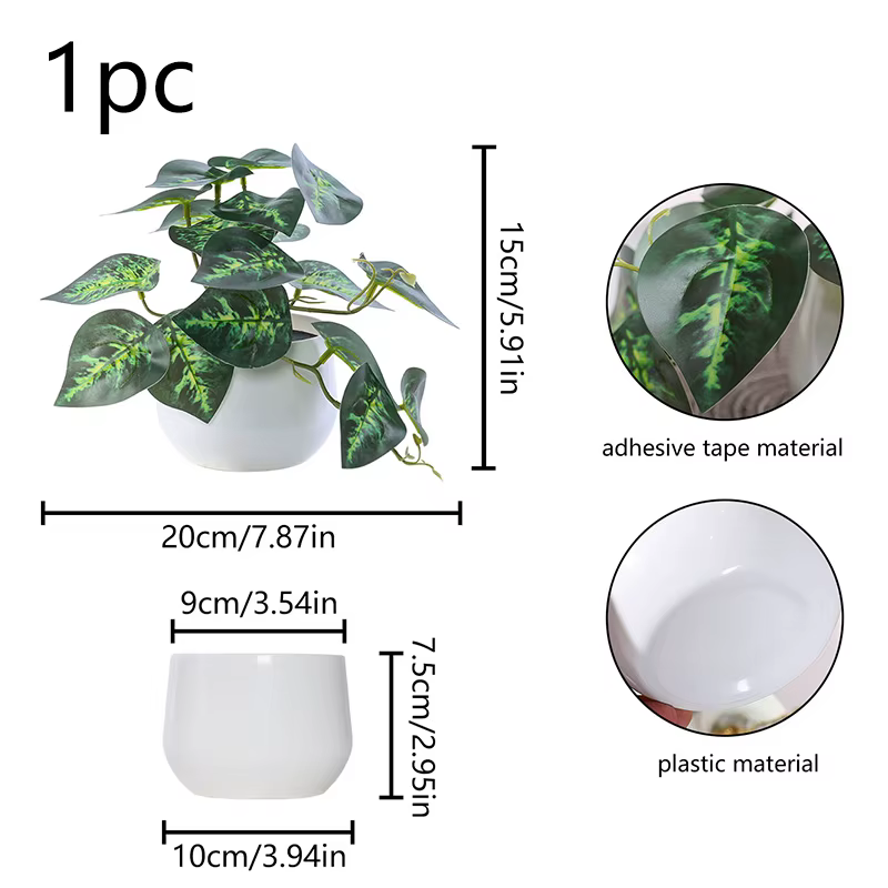 Plante simulée en pot, bureau d'affaires, Foyer, jardin, jardin, décoration florale et de maison, 1 