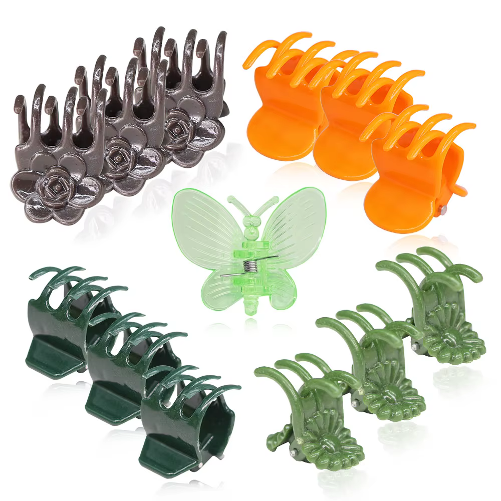 Clips de Support de plante en plastique, 10 à 200 pièces, pour tige d'orchidée, pour Support de vign