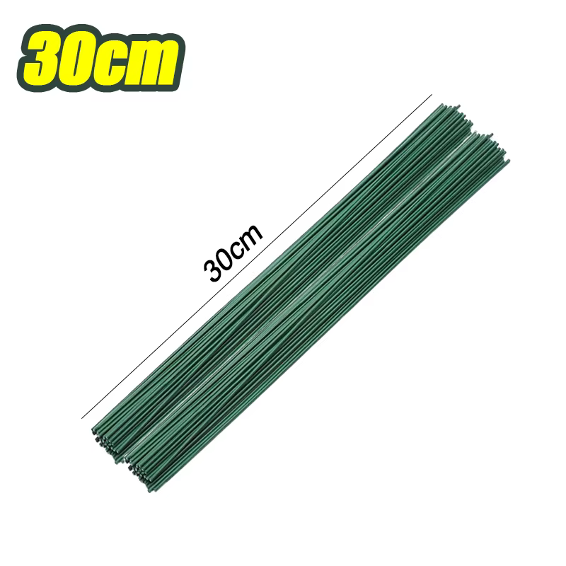 Tige de fleur verte artificielle, 50/100 pièces, pour décorations pour la maison, matériel Floral, t